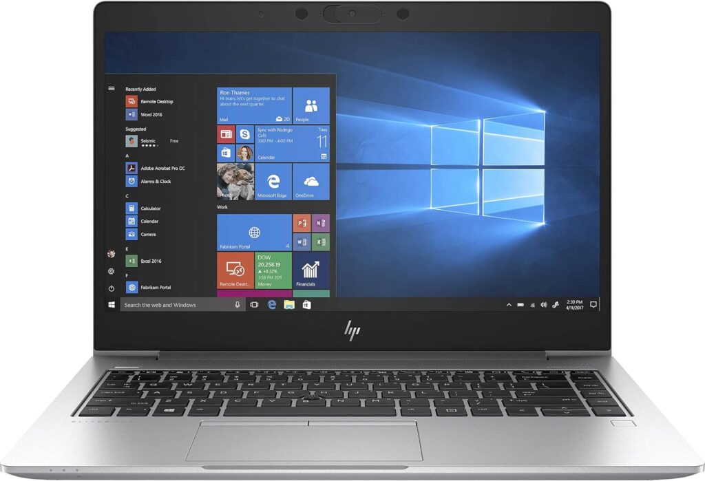 HP EliteBook 745 G6, AMD Ryzen 5 Pro, Dual Graphics Laptop, Refurbished HP Laptop, 8GB RAM, 256GB SSD, Windows 11 Pro, Dedicated Graphics, Silver Laptop, 14 inch Professional Laptop, Used HP EliteBook, The Lap Point, Certified Renewed Laptop, Graphics Performance Laptop